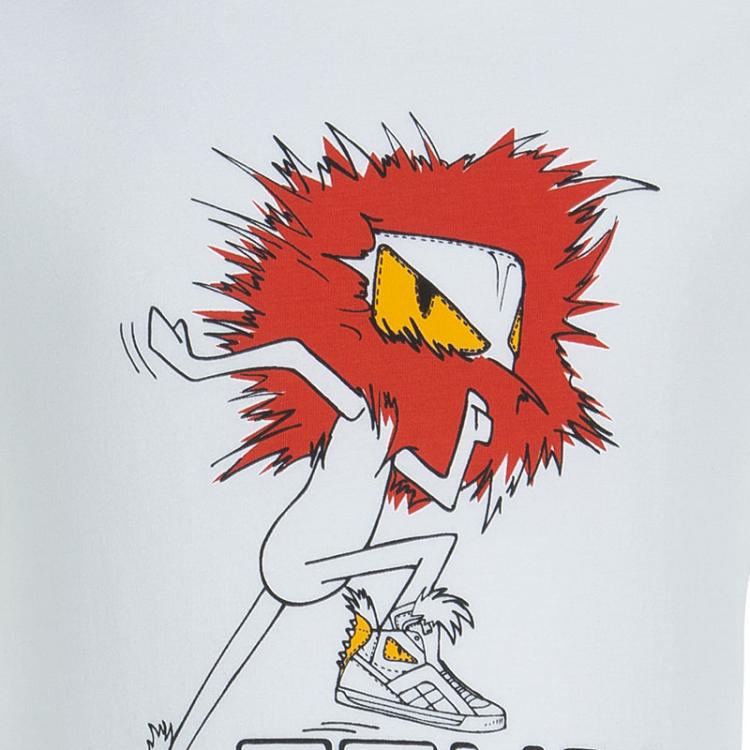 Pre Owned Fendi White Graphic Print Crew Neck T-Shirt 6 Yrs