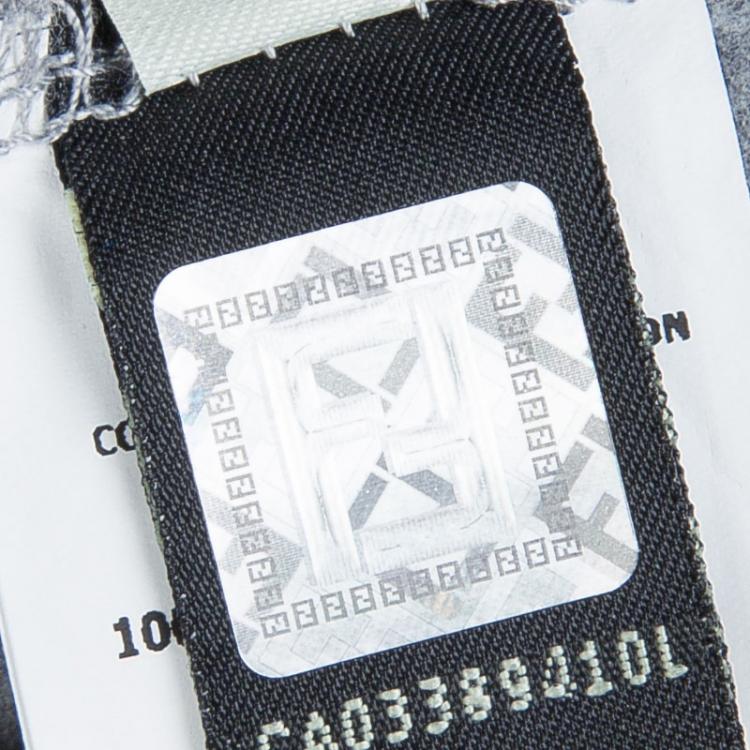 Pre Owned Fendi Grey Graphic Print Long Sleeve Crew Neck T-Shirt 5 Yrs