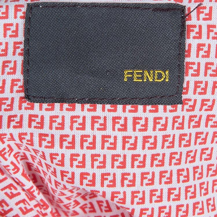 Pre Owned Fendi Red Pinafore Dress Size 6 Yrs