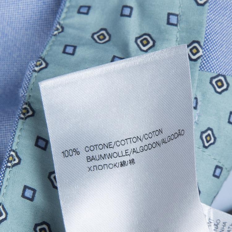 Pre Owned Gucci Blue Cotton Bermuda Shorts 6 Yrs