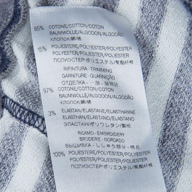 Pre Owned Gucci White Striped Cotton Terry Shorts  6 Yrs