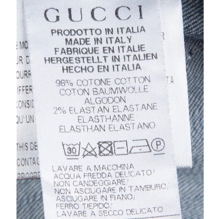 مملوكة مسبقًا Gucci Indigo Faded Denim Jeans 5 Yrs