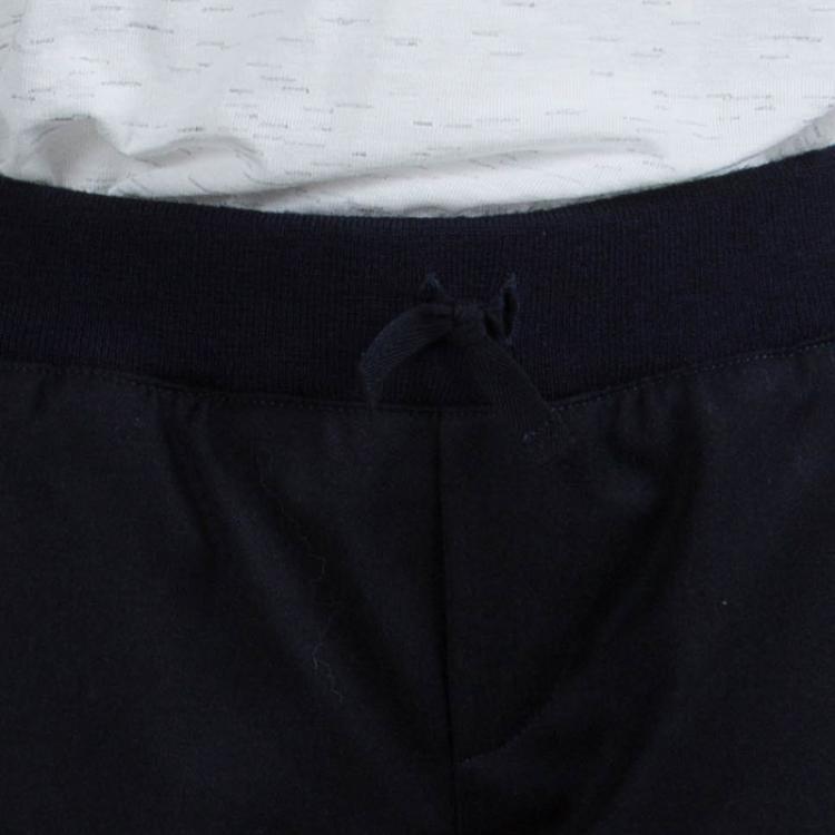 Pre Owned Gucci Navy Blue Elasticized Waist Wool Pants 8 Yrs