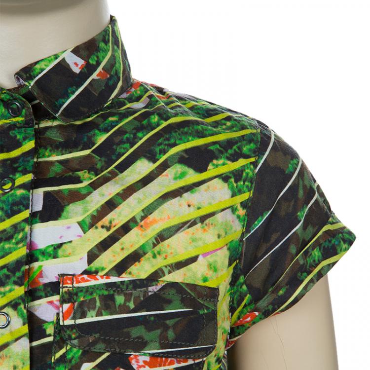 Pre Owned Kenzo Kids Multicolor Printed Play Suit 8 Yrs