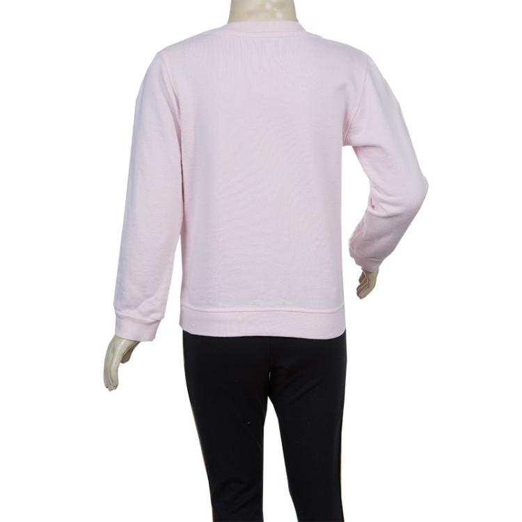 Pre Owned Kenzo Kids Pink Embroidered Sweatshirt 4 Yrs
