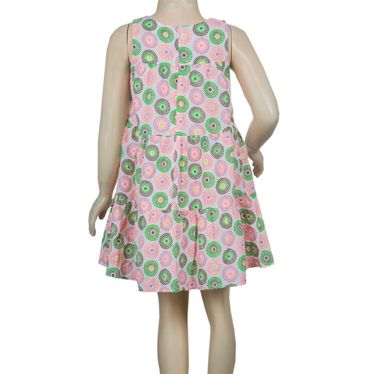 Pre Owned Kenzo Kids Multicolor Neon Print Sleeveelss Dress 6 Yrs