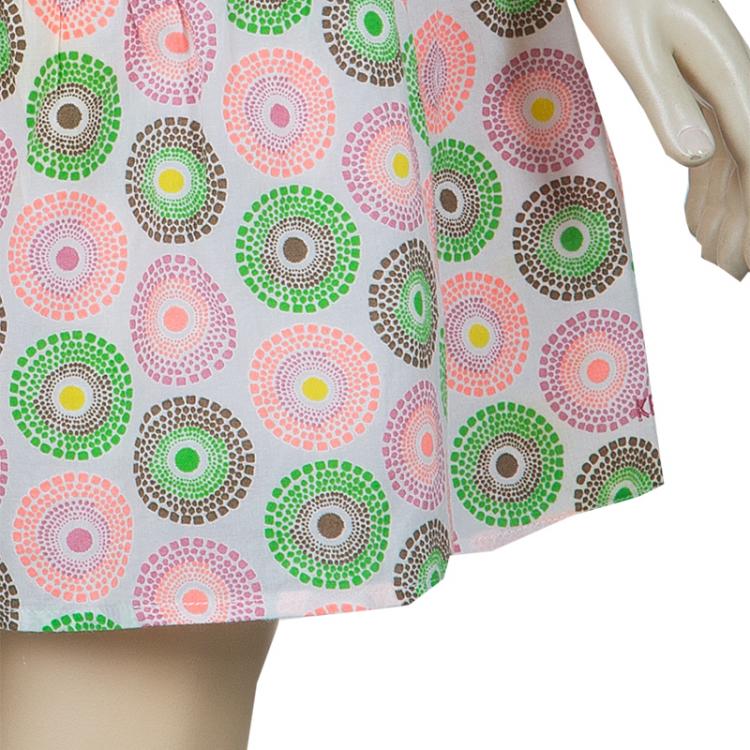 Pre Owned Kenzo Kids Multicolor Neon Print Sleeveelss Dress 6 Yrs