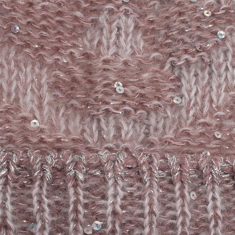 Pre Owned Louis Vuitton Pink Monogram Glitter Beanie