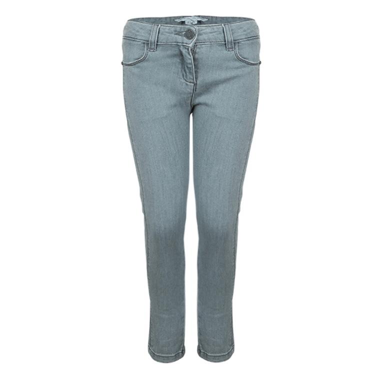Pre Owned Little Marc Jacobs Grey Denim Skinny Jeans 6 Yrs