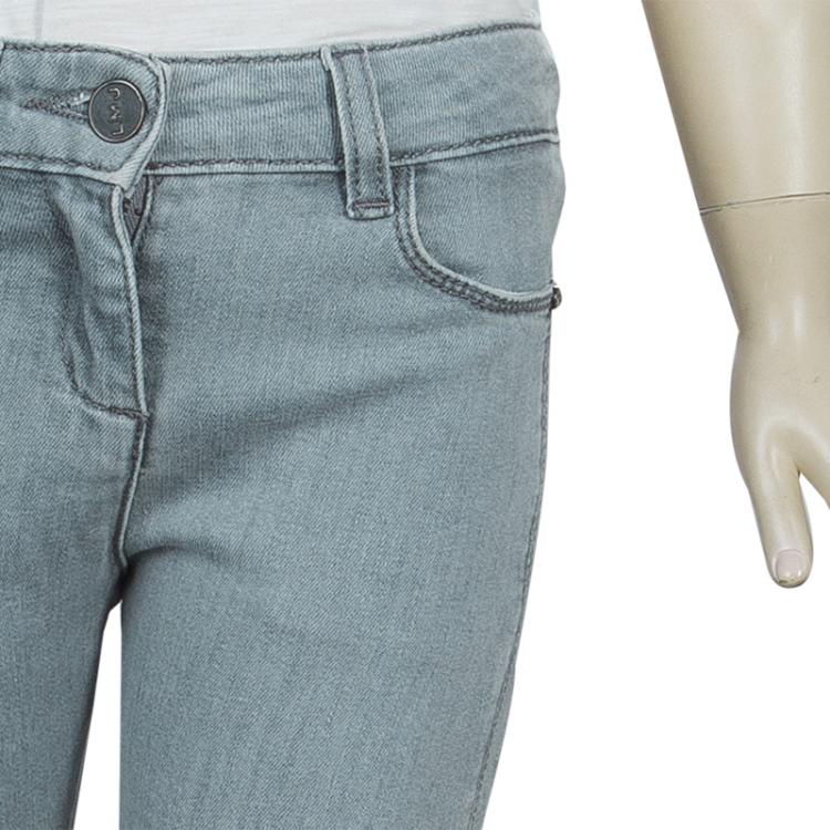 Pre Owned Little Marc Jacobs Grey Denim Skinny Jeans 6 Yrs