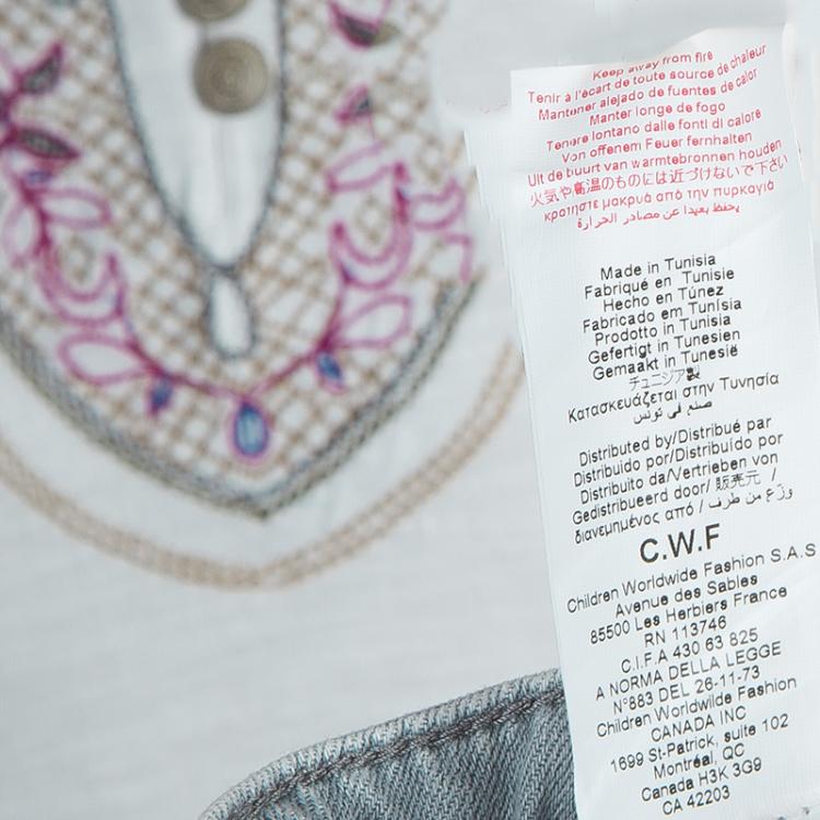 Pre Owned Little Marc Jacobs Grey Denim Skinny Jeans 6 Yrs