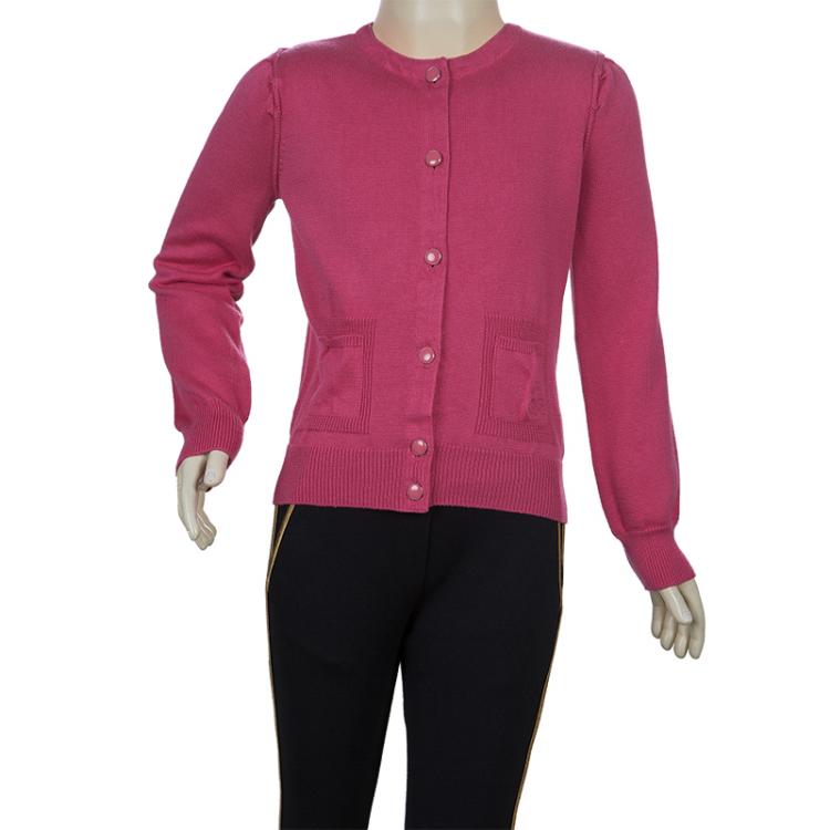 Pre Owned Little Marc Jacobs Pink Cardigan 6 Yrs