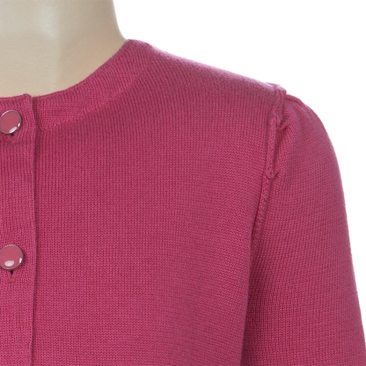 Pre Owned Little Marc Jacobs Pink Cardigan 6 Yrs