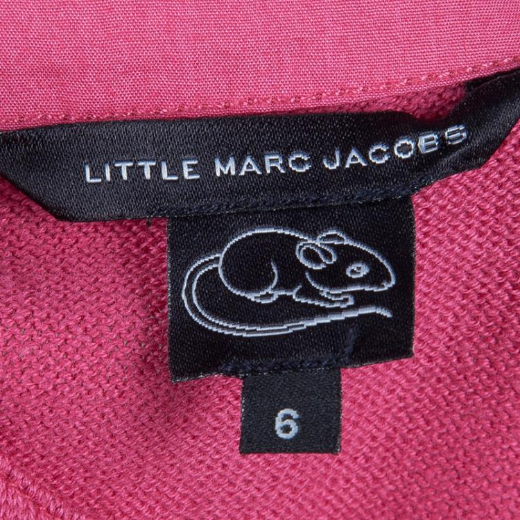 Pre Owned Little Marc Jacobs Pink Cardigan 6 Yrs