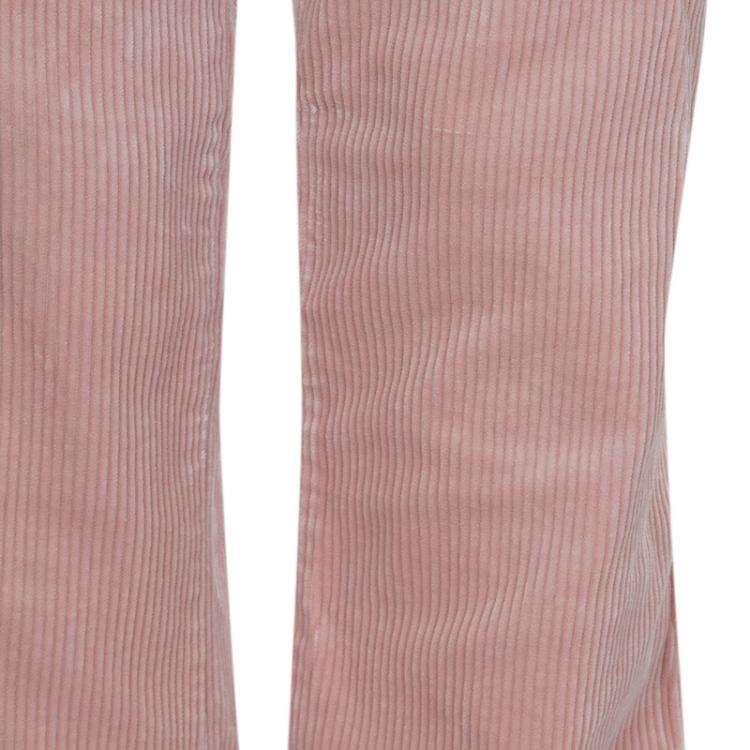 Pre Owned Little Marc Jacobs Pink Corduroy Sailor Pants 10 Yrs