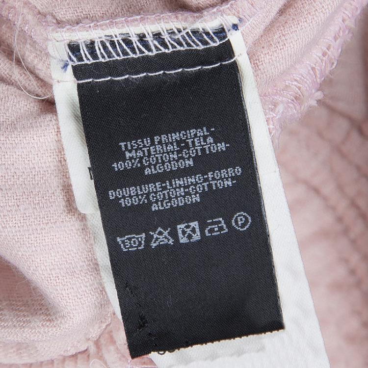 Pre Owned Little Marc Jacobs Pink Corduroy Sailor Pants 10 Yrs