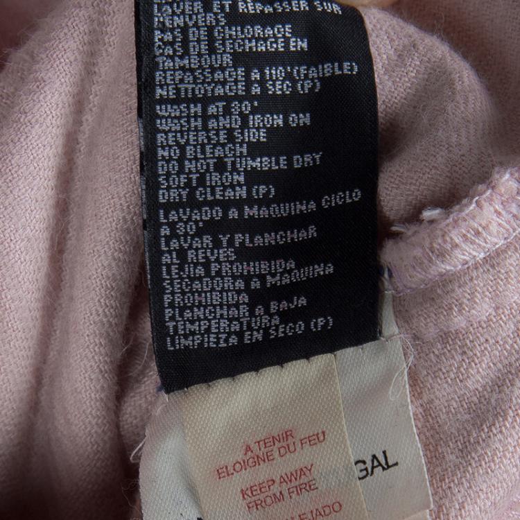 Pre Owned Little Marc Jacobs Pink Corduroy Sailor Pants 10 Yrs
