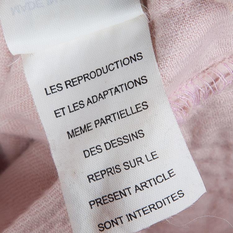 Pre Owned Little Marc Jacobs Pink Corduroy Sailor Pants 10 Yrs