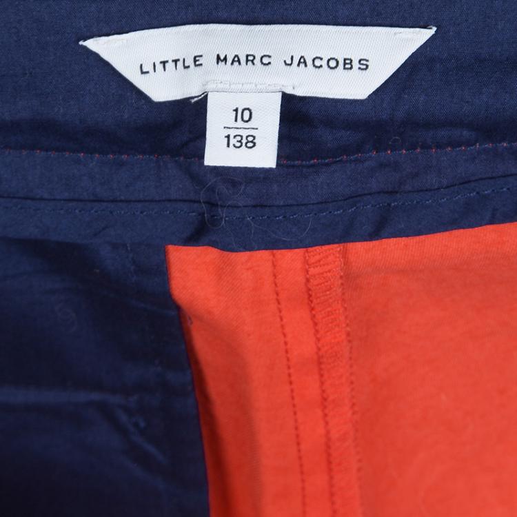Pre Owned Little Marc Jacobs Orange Cotton Shorts 10 Yrs