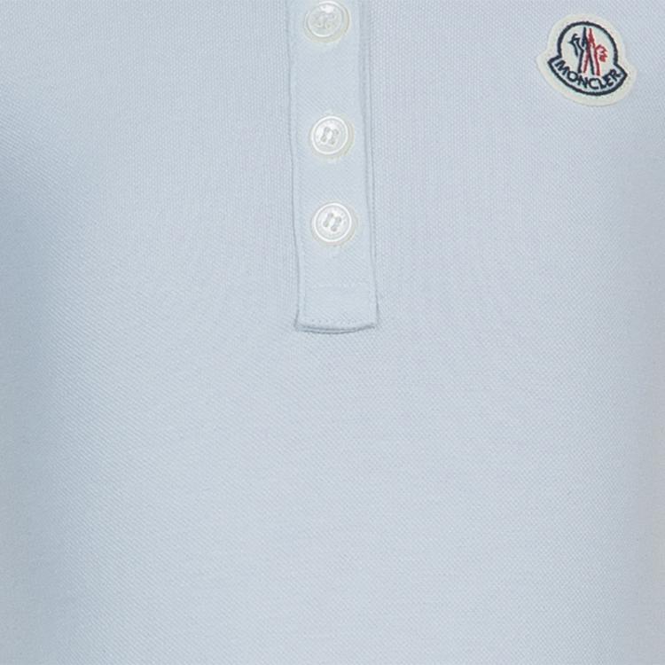 Pre Owned Moncler White Polo Knit Dress 2 Yrs