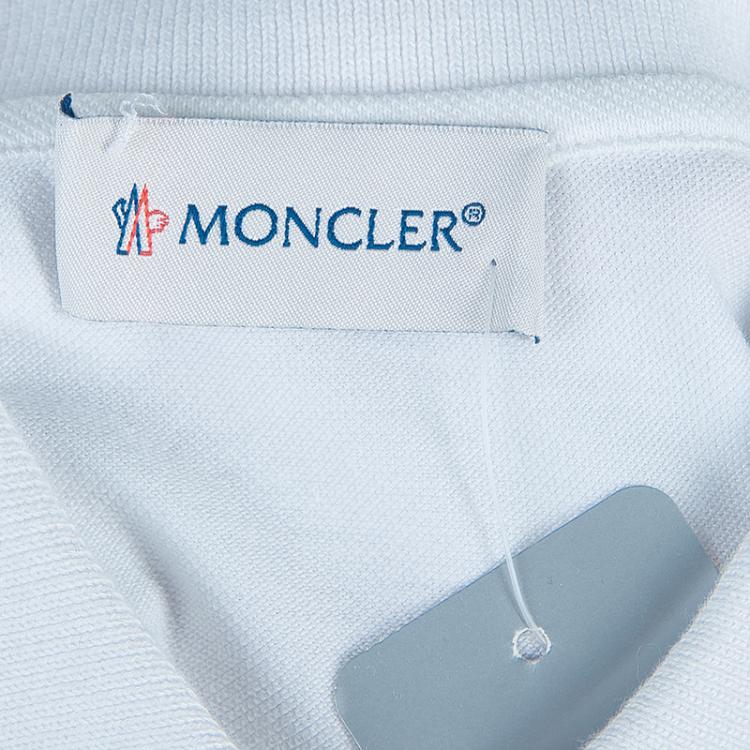 Pre Owned Moncler White Polo Knit Dress 2 Yrs