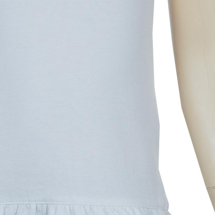 Pre Owned Moncler White Polo Knit Dress 4 Yrs