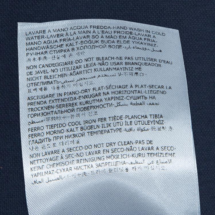 Pre Owned Moncler Navy Blue Sleeveless Polo T-Shirt 14 Yrs