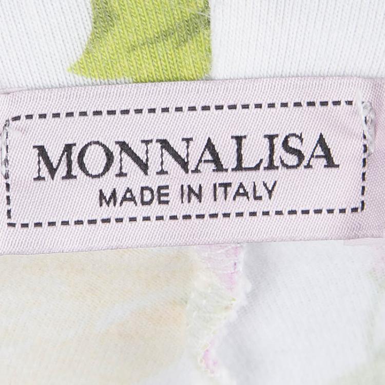 Pre Owned Monnalisa Floral Printed Knit Tunic And Leggings Set 8 Years 