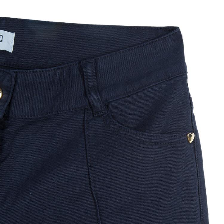 Pre Owned Moschino Teen Navy Pintuck Detail Pants 11 Yrs