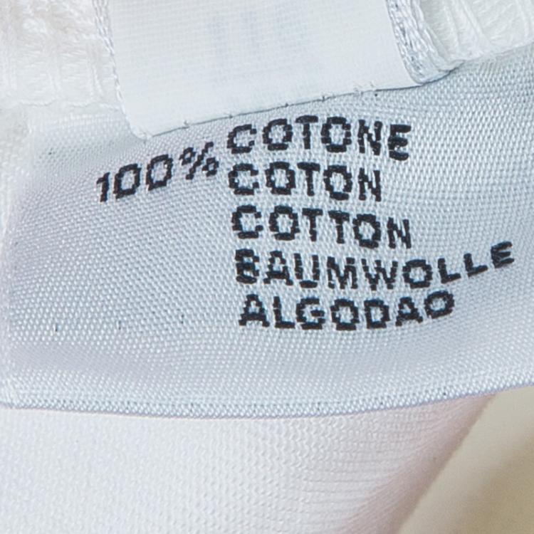 مملوكة مسبقًا Moschino Junior White Contrast Topstitch Detail Denim Jeans 6/7 Yrs
