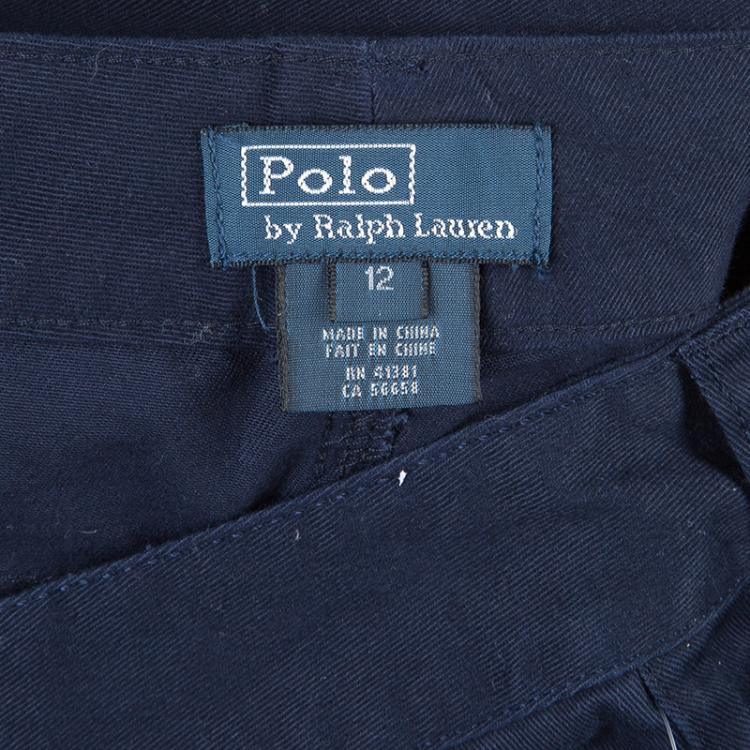 Pre Owned Polo By Ralph Lauren Blue Trousers 12 Yrs