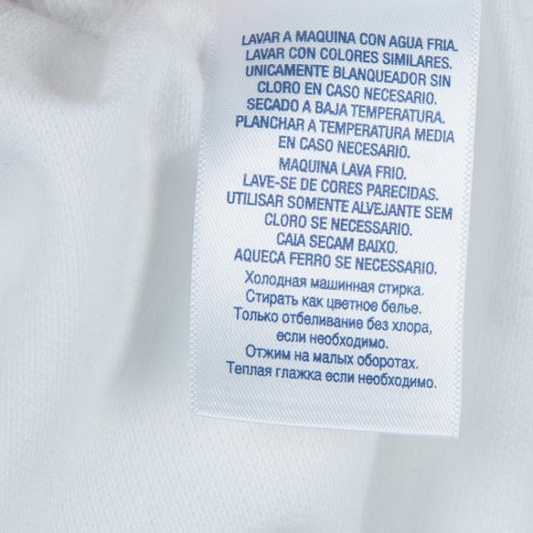 Pre Owned Polo By Ralph Lauren White Long Sleeve Polo T-Shirt 5 Yrs