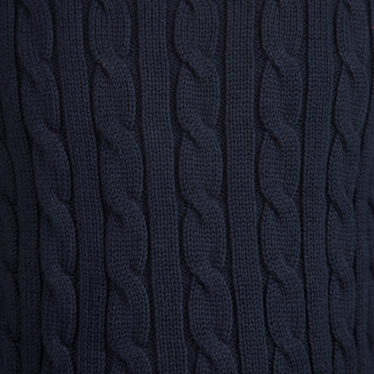 Pre Owned Polo By Ralph Lauren Navy Blue Cable Knit Sweater 5 Yrs