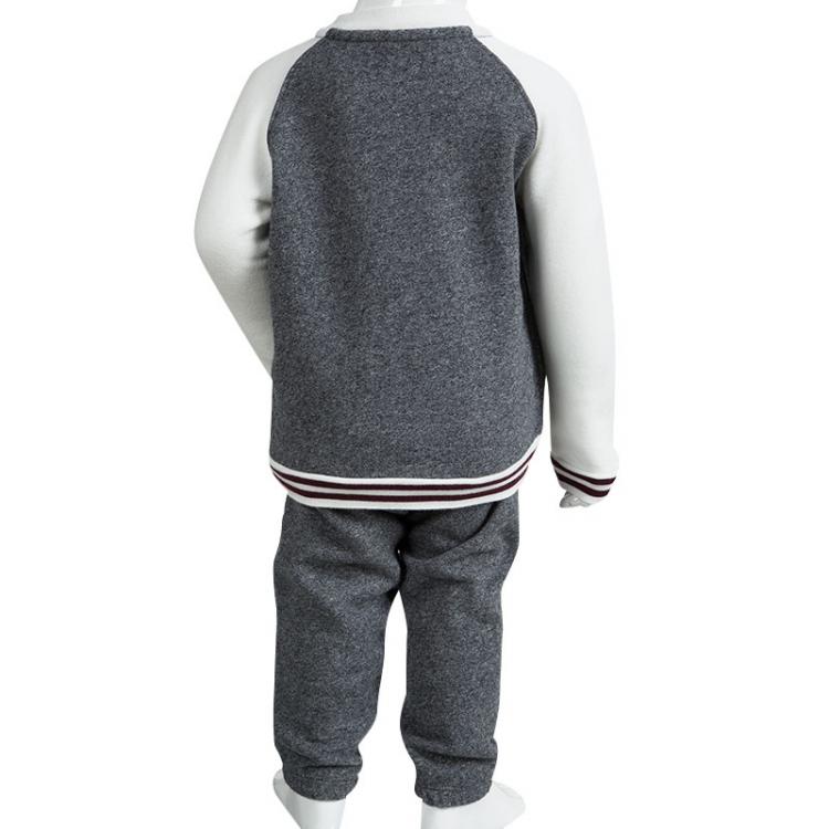 Pre Owned Ralph Lauren Grey Button Front Track Suit 18 Months