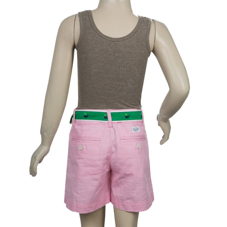 مملوكة مسبقًا Ralph Lauren Pink Belted Cotton Shorts 10 Yrs