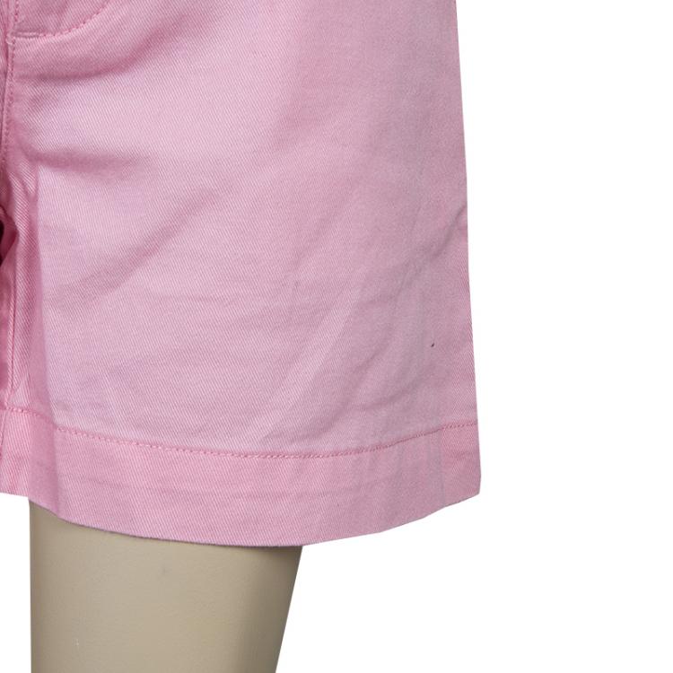 مملوكة مسبقًا Ralph Lauren Pink Belted Cotton Shorts 10 Yrs