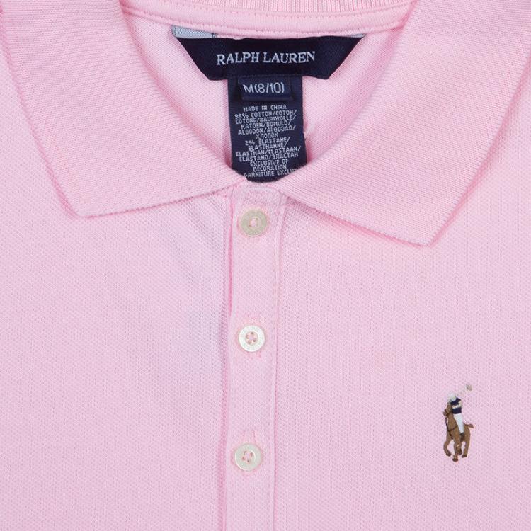 مملوكة مسبقًا Ralph Lauren Pink Polo T-Shirt M (8/10 ) Yrs