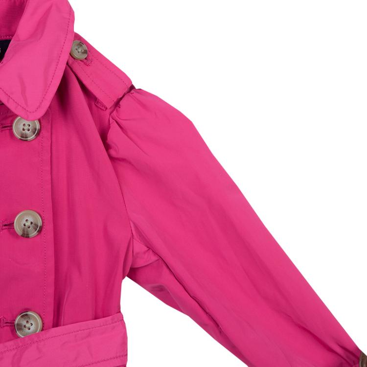 Pre Owned Ralph Lauren Pink Belted Bubble Trench Coat 2 Yrs