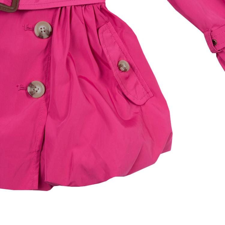 Pre Owned Ralph Lauren Pink Belted Bubble Trench Coat 2 Yrs