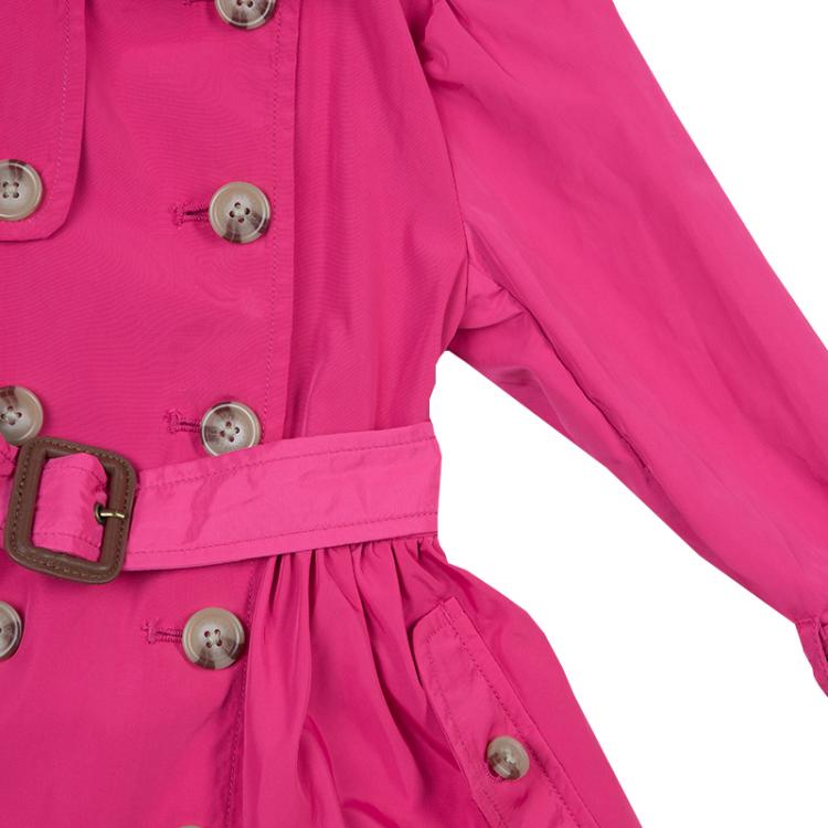 Pre Owned Ralph Lauren Pink Belted Bubble Trench Coat 2 Yrs