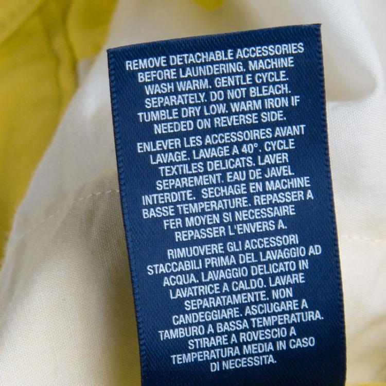 Pre Owned Ralph Lauren Yellow Belted Bermuda Shorts 12 Yrs