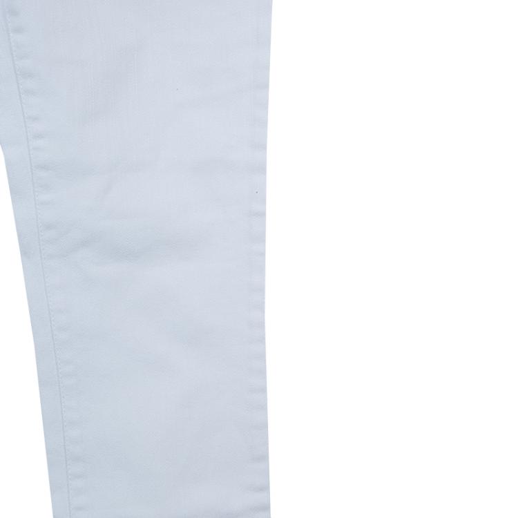 Pre Owned Ralph Lauren White Denim Bowery Skinny Jeans 10 Yrs