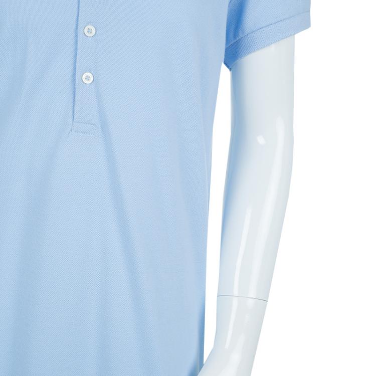 Pre Owned Ralph Lauren Light Blue Short Sleeve Ruffle Bottom Polo Dress 12/14 Yrs