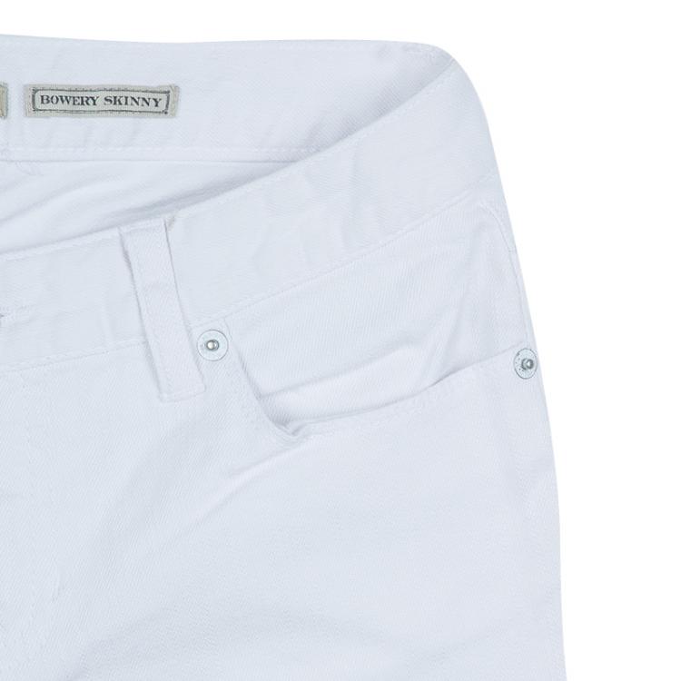 Pre Owned Ralph Lauren White Denim Bowery Skinny Jeans 12 Yrs