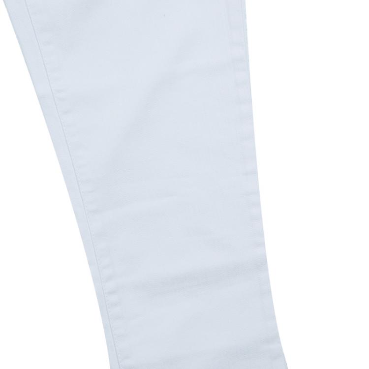 Pre Owned Ralph Lauren White Denim Bowery Skinny Jeans 12 Yrs