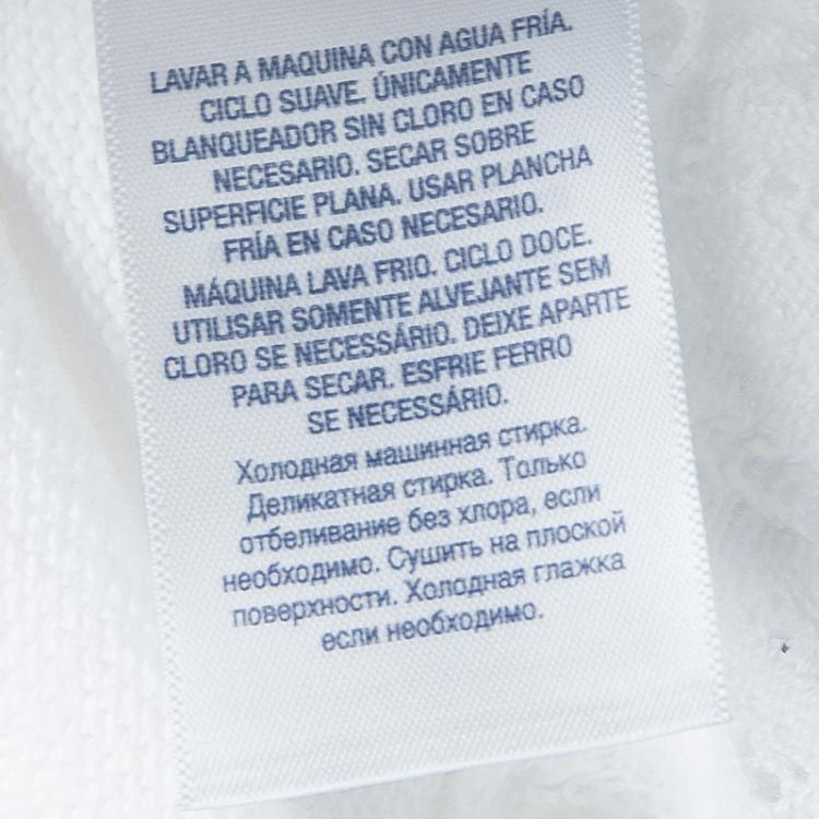 Pre Owned Ralph Lauren White Ruffle Bottom Cropped Cardigan 6 Yrs