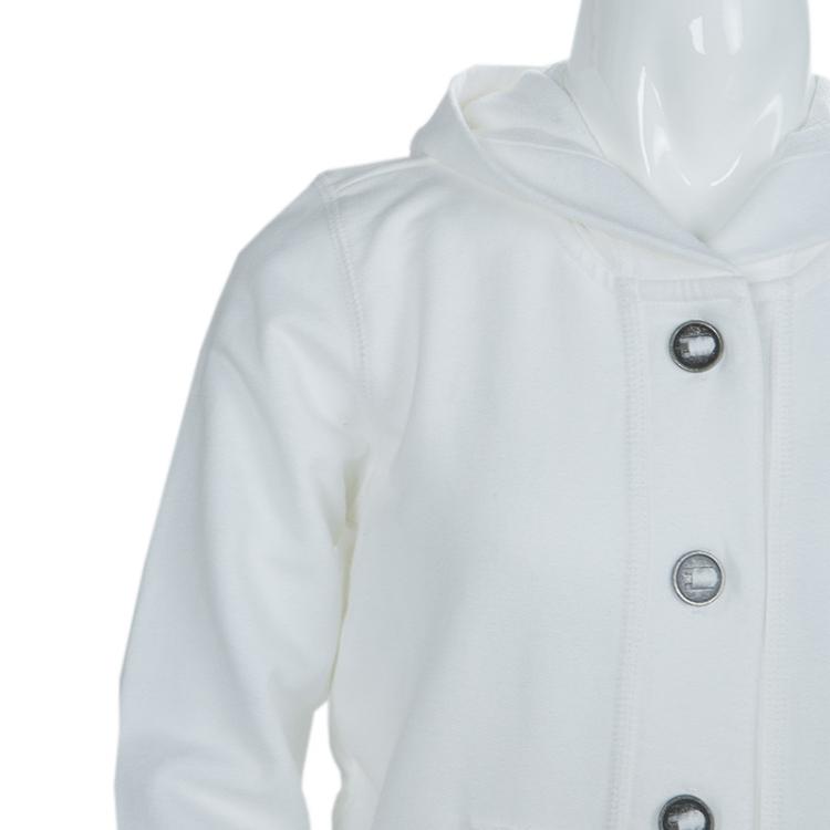 Pre Owned Ralph Lauren White Kangaroo Pocket Buttondown Hoodie 8/10 Yrs