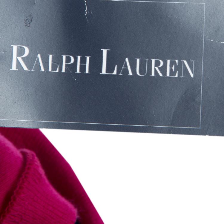 Pre Owned Ralph Lauren Pink Sleeveless Polo T-Shirt 7 Yrs