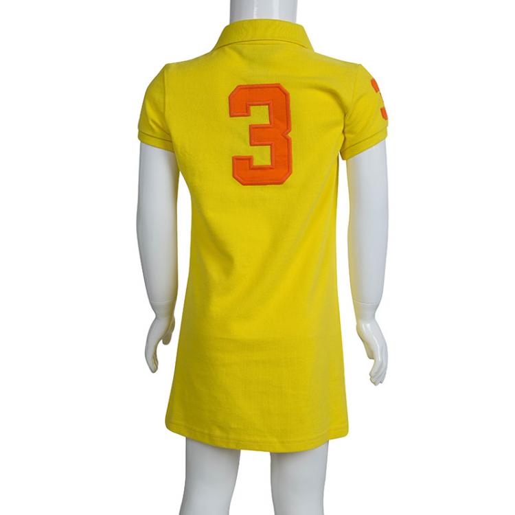 Pre Owned Ralph Lauren Yellow Polo Dress 5 Yrs