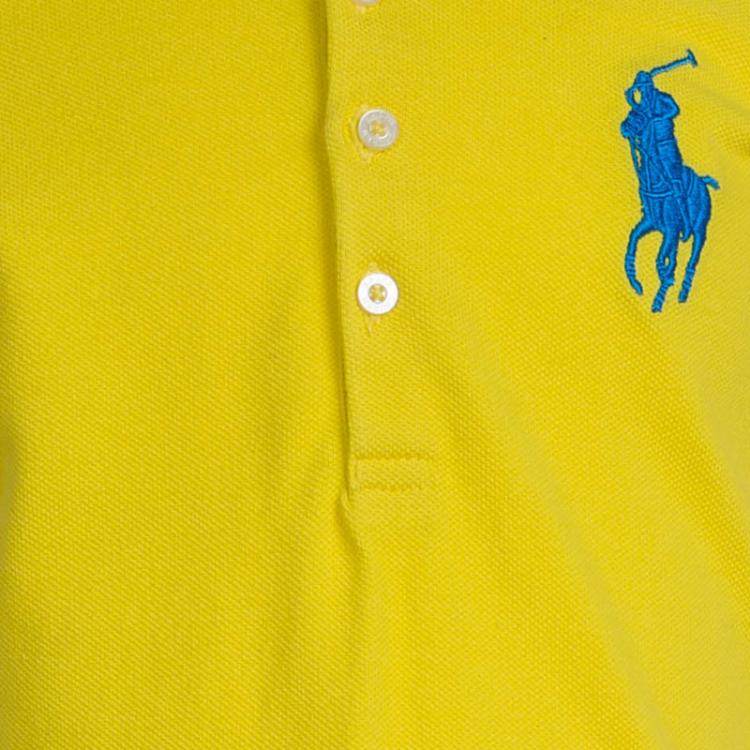 Pre Owned Ralph Lauren Yellow Polo Dress 5 Yrs